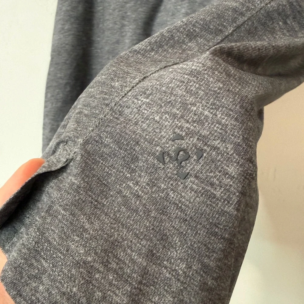 Lululemon Mens THE Short Athletic Shorts M Gray Lined Pockets Drawstring Gym